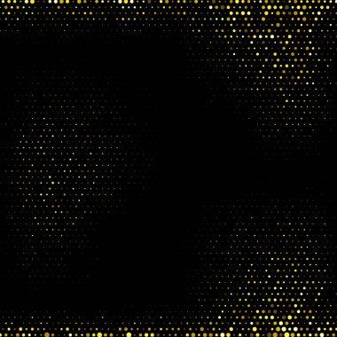 yellow vector circles on a black background