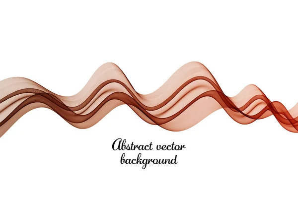 Fond Abstrait Décoratif Conception Vectorielle Ondes Horizontales Rouges — Image vectorielle