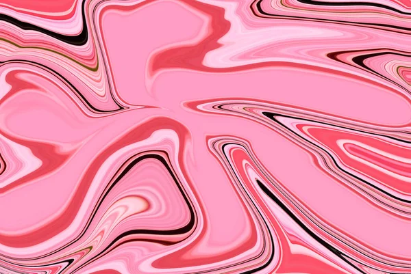 Αφηρημένο Ροζ Ψυχεδελικά Κύματα Εκτύπωση Φόντου Μαρμάρινο Ακρυλικό Μοτίβο Αφηρημένο — Διανυσματικό Αρχείο