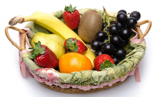 Some fruits in a basket — Stock Photo, Image