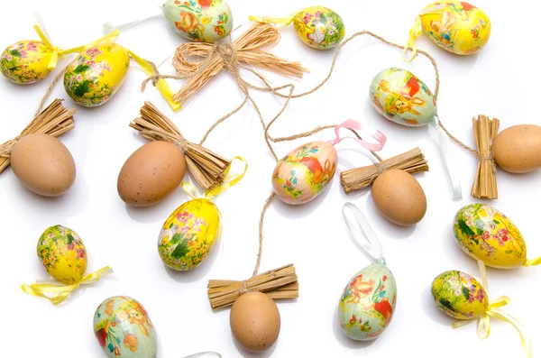 Various easter eggs — Stock Photo, Image