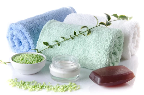 Composition of hygiene and wellness accessories — Stock Photo, Image