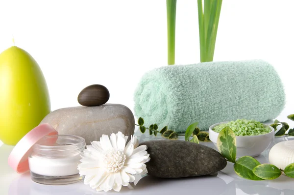 Composition of hygiene and wellness accessories — Stock Photo, Image