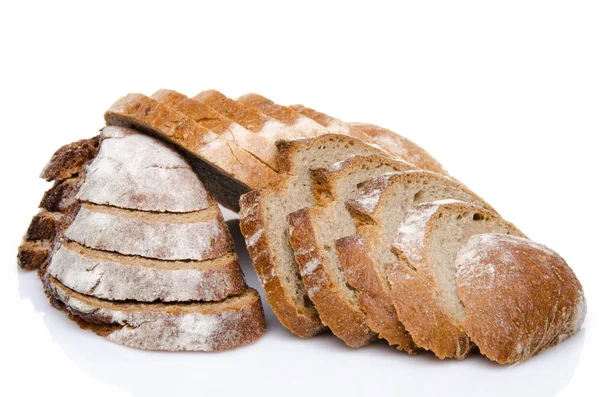 Diversi tipi di pane affettato — Foto Stock
