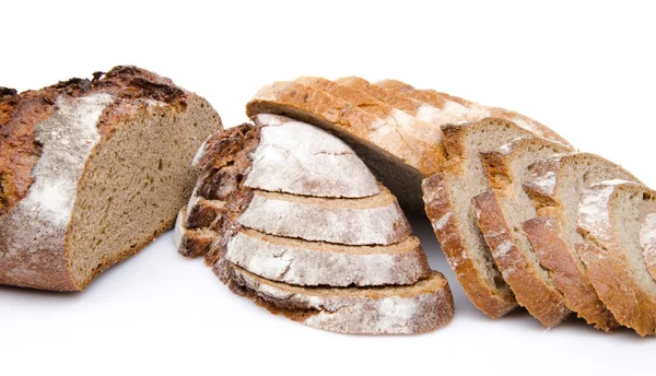 Diversi tipi di pane affettato — Foto Stock