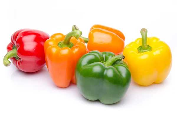 Paprika in verschiedenen Farben — Stockfoto