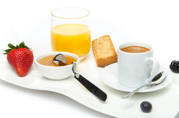 Sammansättningen av en frukost — Stockfoto
