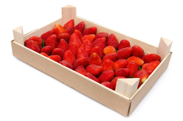Caisse de fraises — Photo