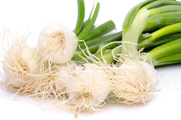 Yeşil sapı ile beyaz soğan — Stok fotoğraf