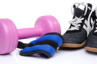 pembe etmek, ayak bileği ağırlıkları ve fitness Ayakkabı