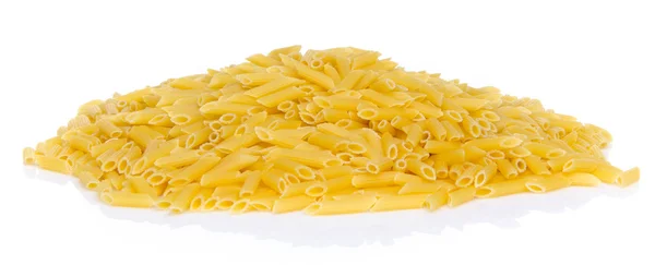 Mound of uncooked pasta penne — Stock Photo, Image