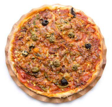 lezzetli ev yapımı pizza