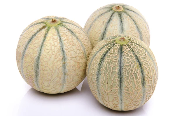 Three fresh melons — Stock Photo, Image