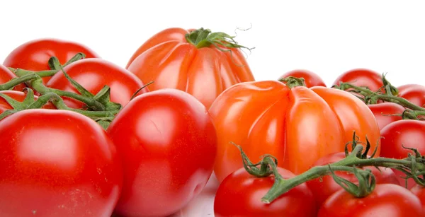 Cluster and beefsteak tomatoes — Stock Photo, Image