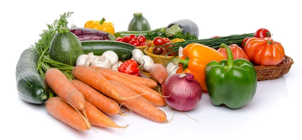 Samenstelling met verschillende verse groenten — Stockfoto