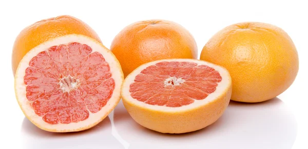 Grepy a půl grapefruitů — Stock fotografie