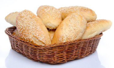 pane sesamo piccolo in un cestino