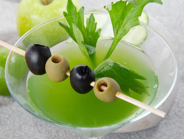 Yeşil sebze kokteyli — Stok fotoğraf