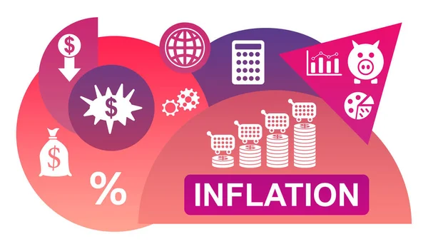 Illustration Inflation Concept — Stock Photo, Image
