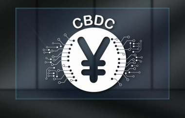 Koyu arkaplanda Cbdc kavramı