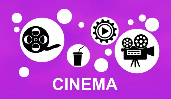 Illustration Cinema Concept — Stock Photo, Image