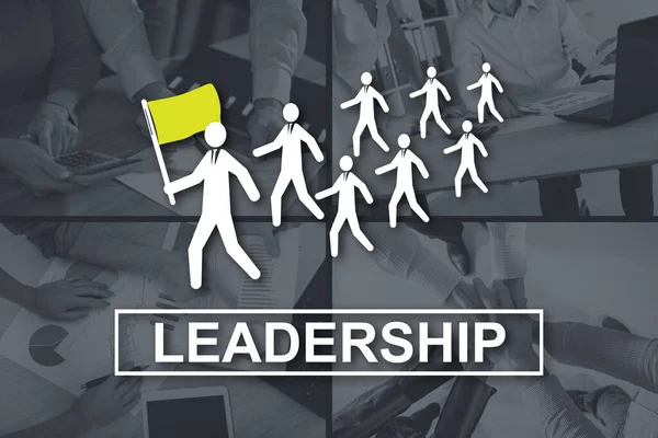 Leadership Concept Illustrated Pictures Background — Stock Photo, Image
