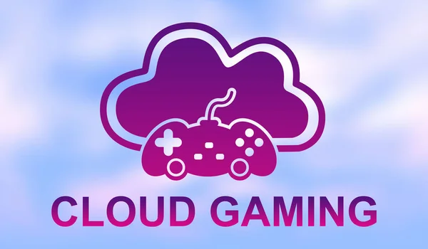 Illustration Cloud Gaming Concept — Stock Photo, Image