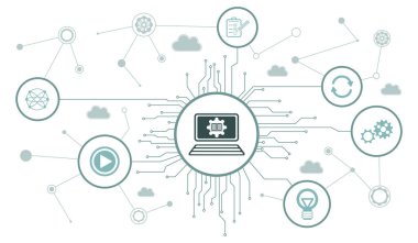 Bağlı simgelere sahip İms kavramı