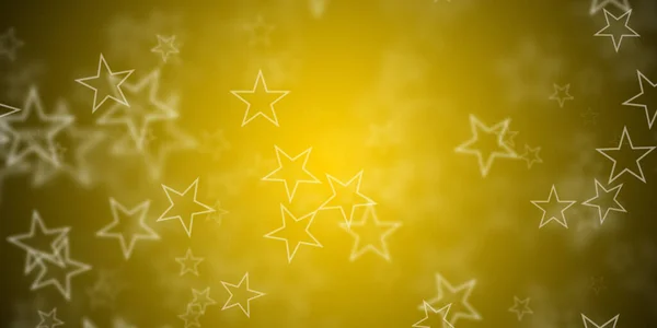 Stelle Volanti Sfondo Giallo — Foto Stock