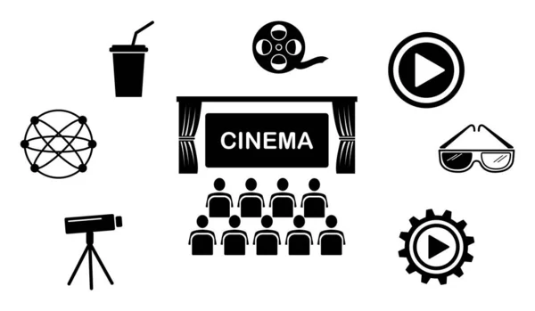 Illustration Cinema Concept — Stock Photo, Image
