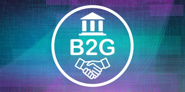 Ilustracja Koncepcji B2G — Zdjęcie stockowe