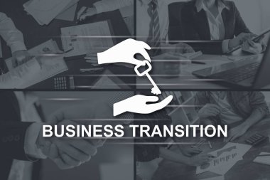 İş geçişi kavramı arkaplandaki resimlerle gösterilmiştir