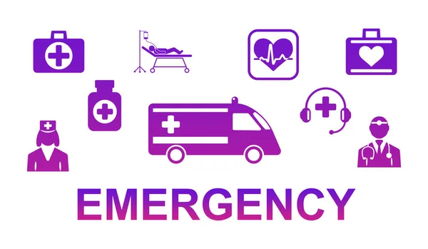 Illustration Emergency Concept — Stock Photo, Image