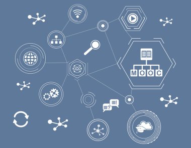 Bağlı simgelere sahip mooc kavramı