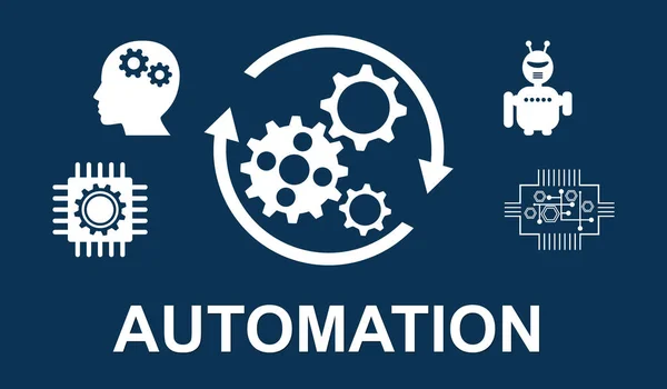 Illustration Automation Concept — Stock Photo, Image