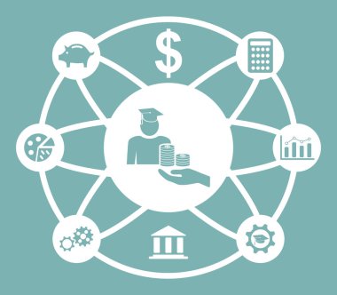 Bağlı simgelerle Fafsa kavramı