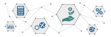 Bağlı simgelerle yatırım kavramı