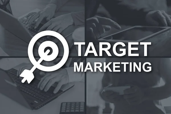 Target Marketing Concept Illustrated Pictures Background — Stock Photo, Image