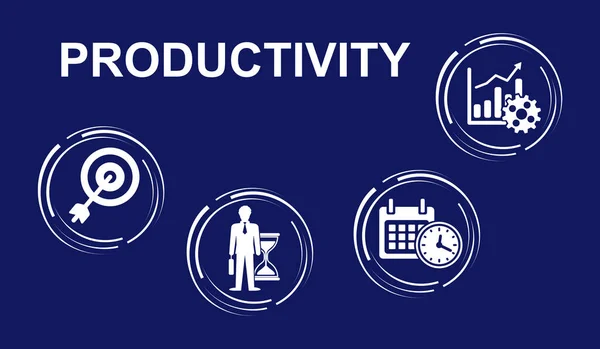 Ilustración Concepto Productividad — Foto de Stock