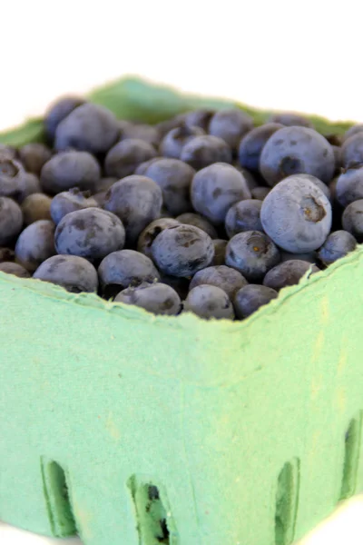 Blueberries in Green Container — Stock Photo, Image