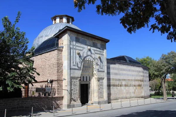 Karatay Madrasah Vire Konya Konya Destino Turístico Mais Populoso Turquia — Fotografia de Stock