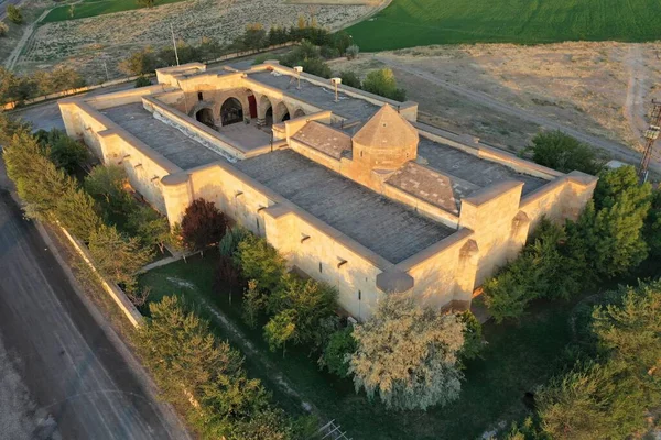 Saruhan Caravanserai Built 1249 Anatolian Seljuk Period View Front Caravanserai — Stock Photo, Image