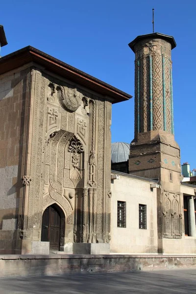 Madraza Ince Minareli Construida Siglo Xiii Período Selyúcida Konya Konya —  Fotos de Stock