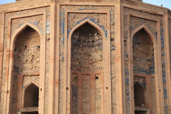 Torebek Hanim Mausoleum建于14世纪 Torebek夫人是Emir Timur的妻子 陵墓用瓷砖装饰 Kunya Urgench 土库曼斯坦 — 图库照片