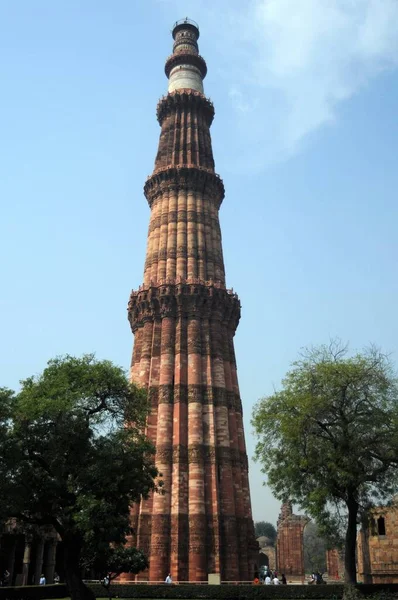 Qutub Minar Built 1235 Delhi Sultanate Qutub Minar Unesco World — стоковое фото