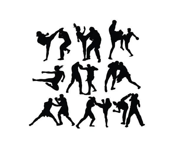 免费拳击体育活动 艺术矢量设计 — 图库矢量图片