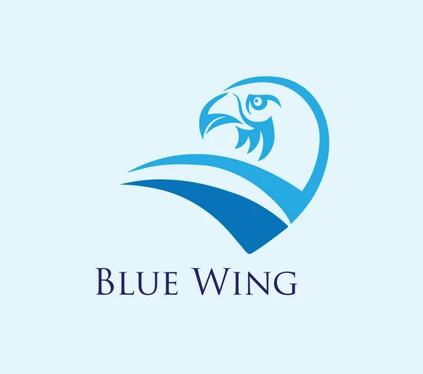 Logo Blue Wing Design Vectoriel Art — Image vectorielle