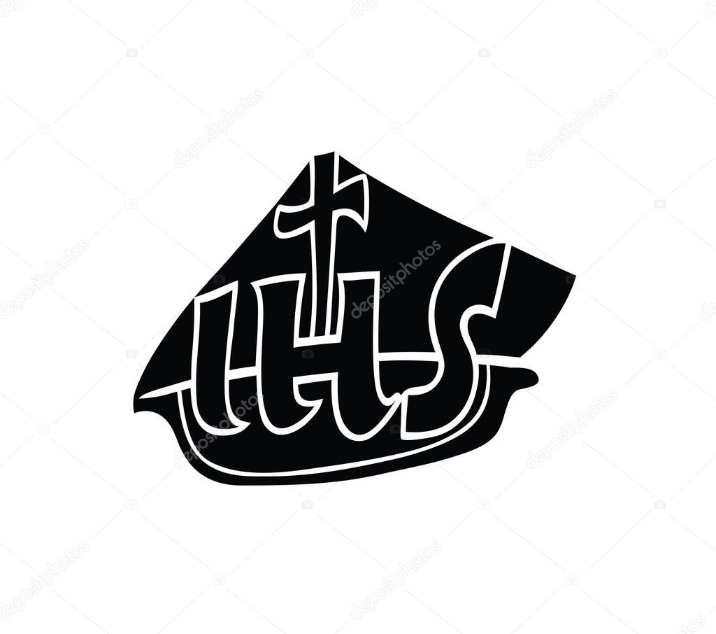 IHS Ship Silhouette, art vector logo design