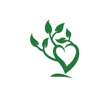 Love Nature Logo, sanat vektörü tasarımı