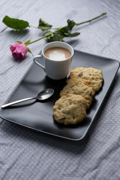 Pausa caffè e biscotti Immagine Stock